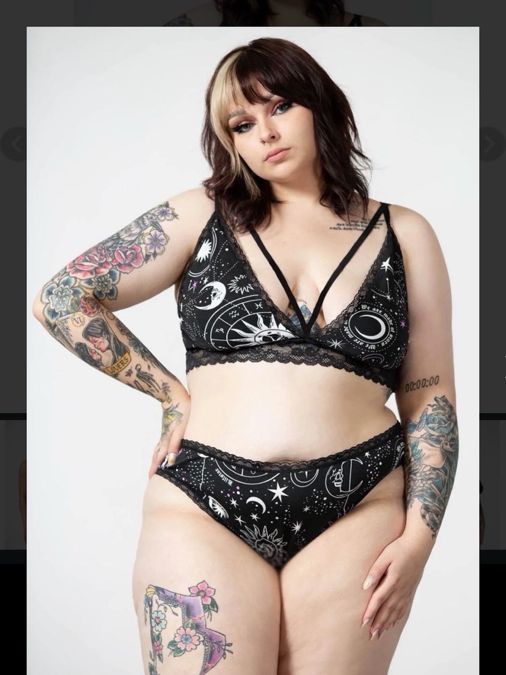 Killstar Eclipse Lace Bralette & Panty Set **DISCONTINUED STYLE**